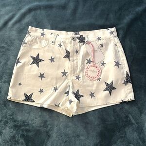 Umgee White Starry Shorts -